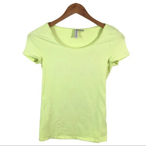 WS732 H&M Divided Basic Scoop Neck Shirt Top S
